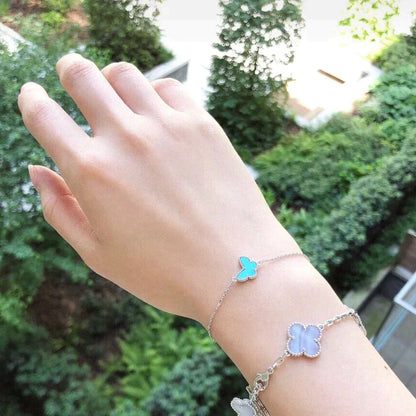 [Elite]BUTTERFLY TURQUOISE BUTTERFLY BRACELET SILVER
