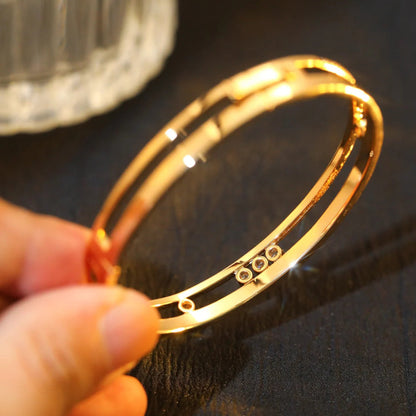 [Elite]Move Romane Diamond Bangle Bracelet