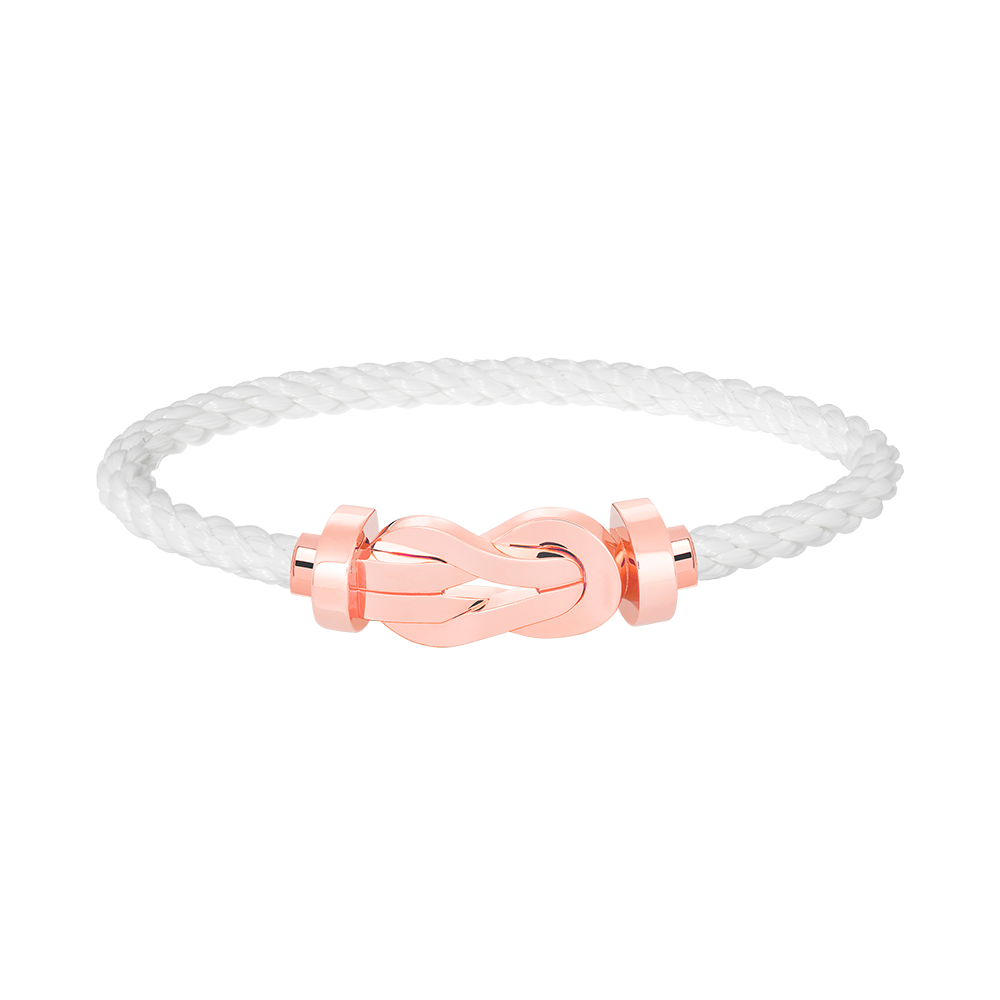 [Elite]CHANCE LARGE 8 FIGURE BUCKLE NO DIAMOND BRACELET ROSE GOLD