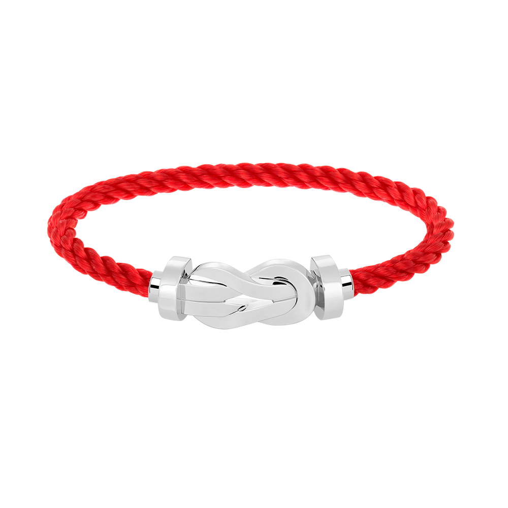 [Elite]CHANCE LARGE 8 FIGURE BUCKLE NO DIAMOND BRACELET SILVER