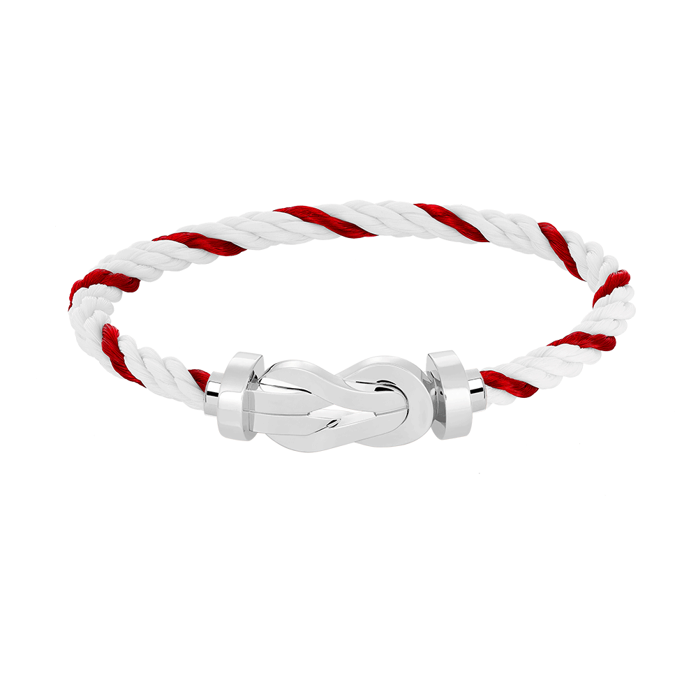 [Elite]CHANCE LARGE 8 FIGURE BUCKLE NO DIAMOND BRACELET SILVER