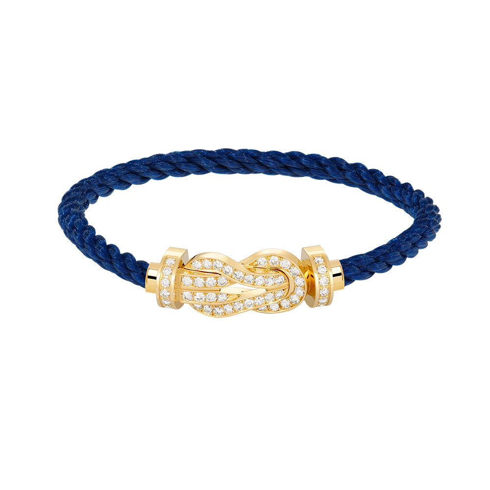 [Elite]CHANCE LARGE 8 FIGURE BUCKLE FULLDIAMOND BRACELET GOLD