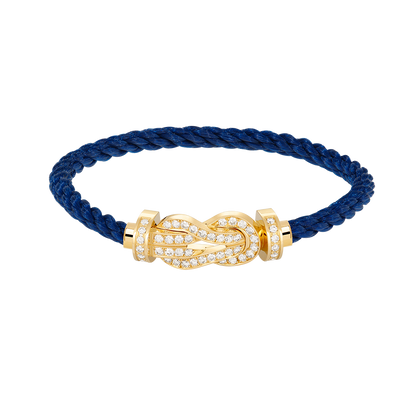 [Elite]CHANCE LARGE 8 FIGURE BUCKLE FULLDIAMOND BRACELET GOLD