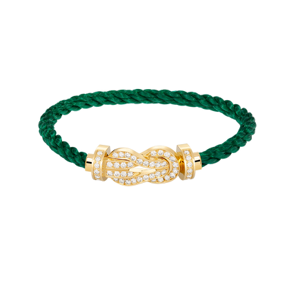 [Elite]CHANCE LARGE 8 FIGURE BUCKLE FULLDIAMOND BRACELET GOLD