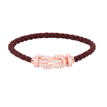 [Elite]CHANCE LARGE 8 FIGURE BUCKLE FULL DIAMOND BRACELET ROSE GOLD