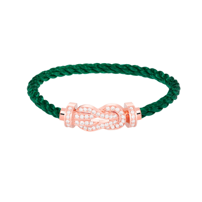 [Elite]CHANCE LARGE 8 FIGURE BUCKLE FULL DIAMOND BRACELET ROSE GOLD