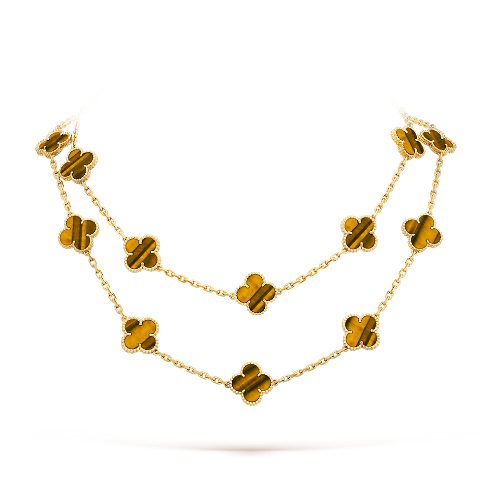 [Elite]CLOVER 20 MOTIFS TIGER EYE ROSE GOLD