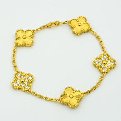 [Elite] CLOVER 5 MOTIF LASER BRACELET COLLECTION