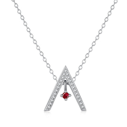 [Elite]Sparkling "A" Shape Necklace
