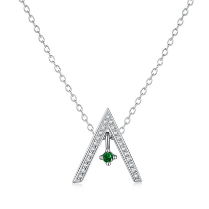 [Elite]Sparkling "A" Shape Necklace