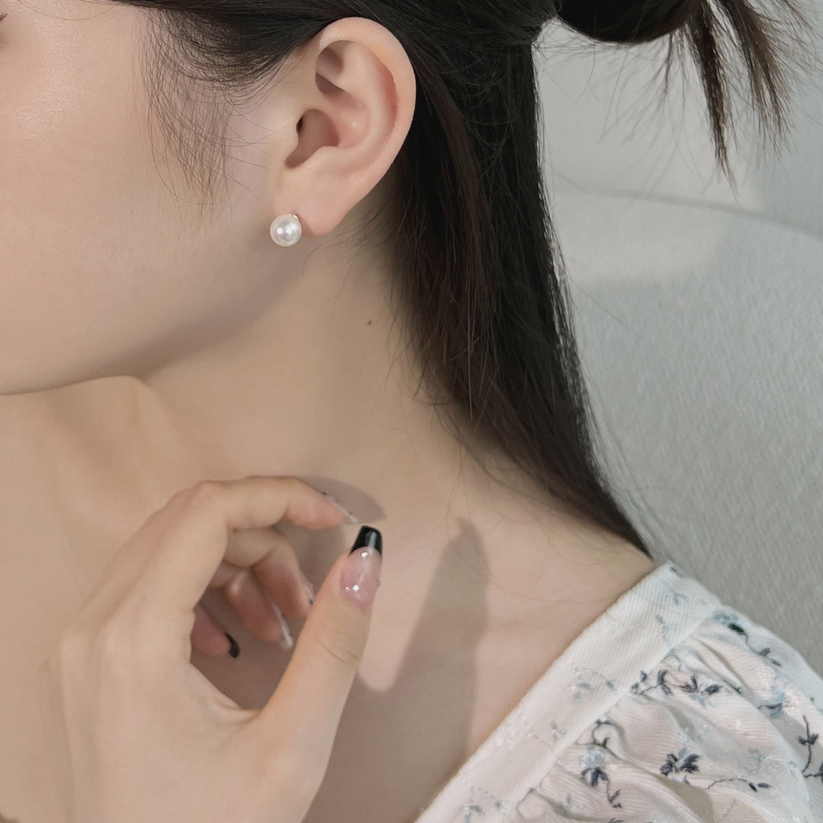 [Elite]Delicate Pearl Earrings