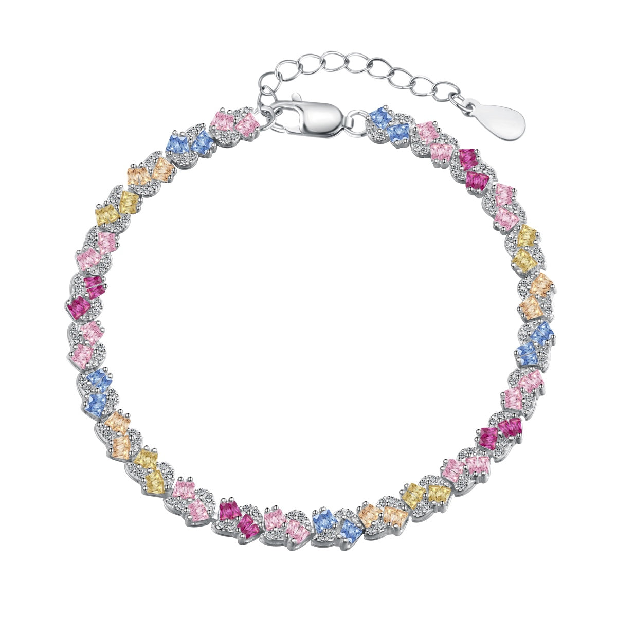 [Elite]Ornate Colorful Flower Shape Party Bracelet