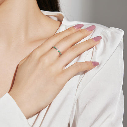 [Elite]Sparkling Vibrant Round Shape Daily Ring