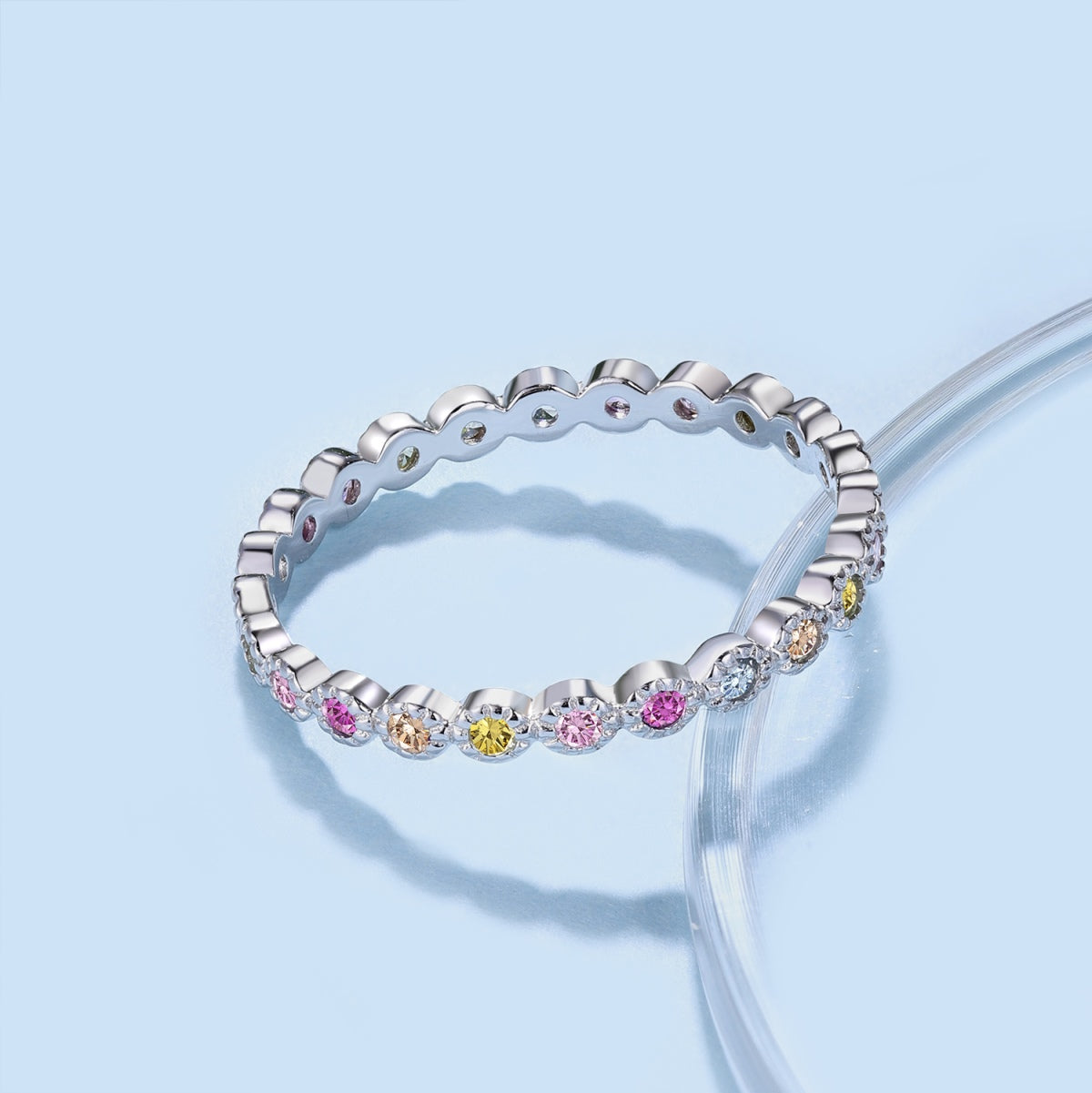 [Elite]Radiant Sparkling Round Cut Daily Ring