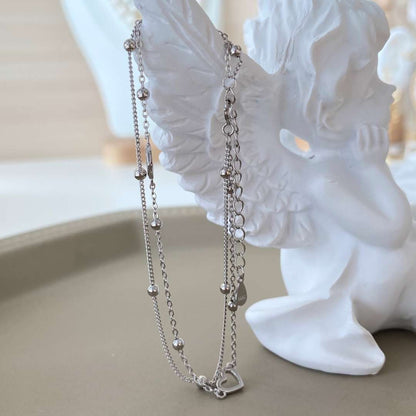 [Elite]Dainty Double Layer Love Heart Bracelet