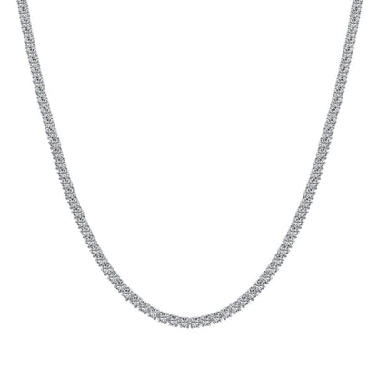 [Elite]Delicate Round Shape Tennis Necklace