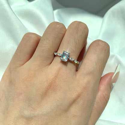 [Elite]1.0 Carat Dainty Resplendent Radiant Cut Daily Ring