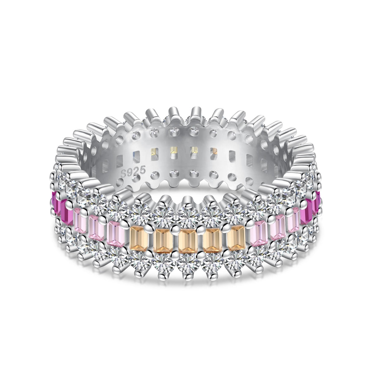 [Elite]Ornate Colorful Radiant Cut Daily Ring