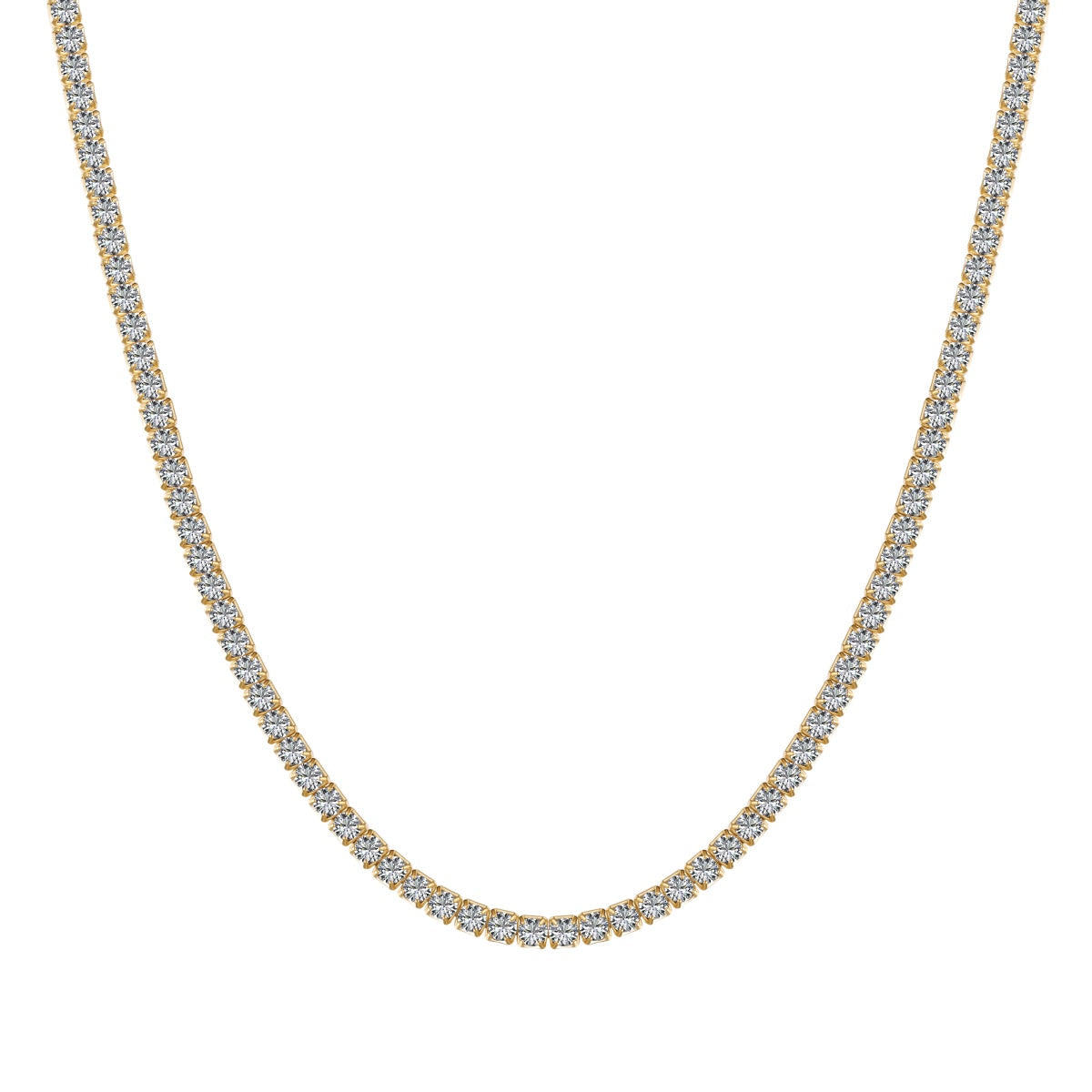[Elite]Delicate Round Shape Tennis Necklace
