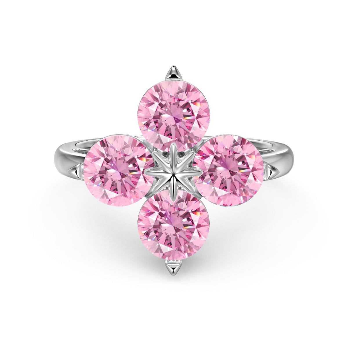 [Elite]Four-Leaf Clover Eight-Pointed Star Ring