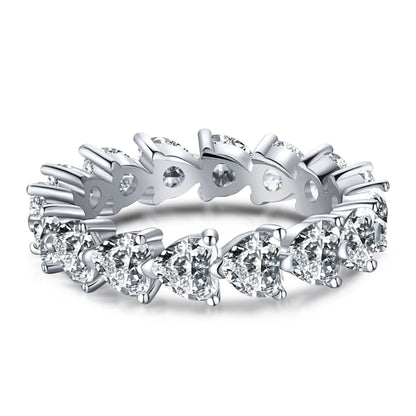 [Elite]0.25 Carat Radiant Romance Heart Cut Lover Ring
