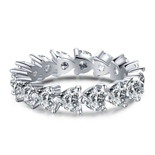 [Elite]0.25 Carat Radiant Romance Heart Cut Lover Ring