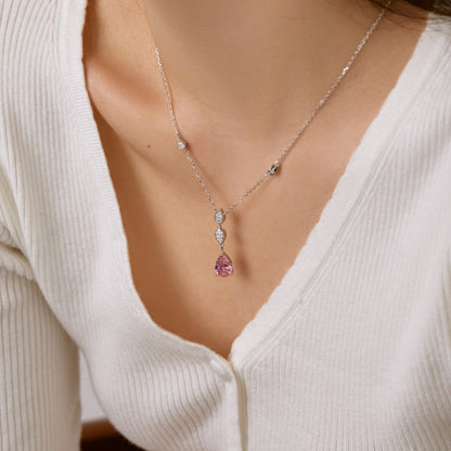 [Elite]Dazzling Pear Cut Necklace