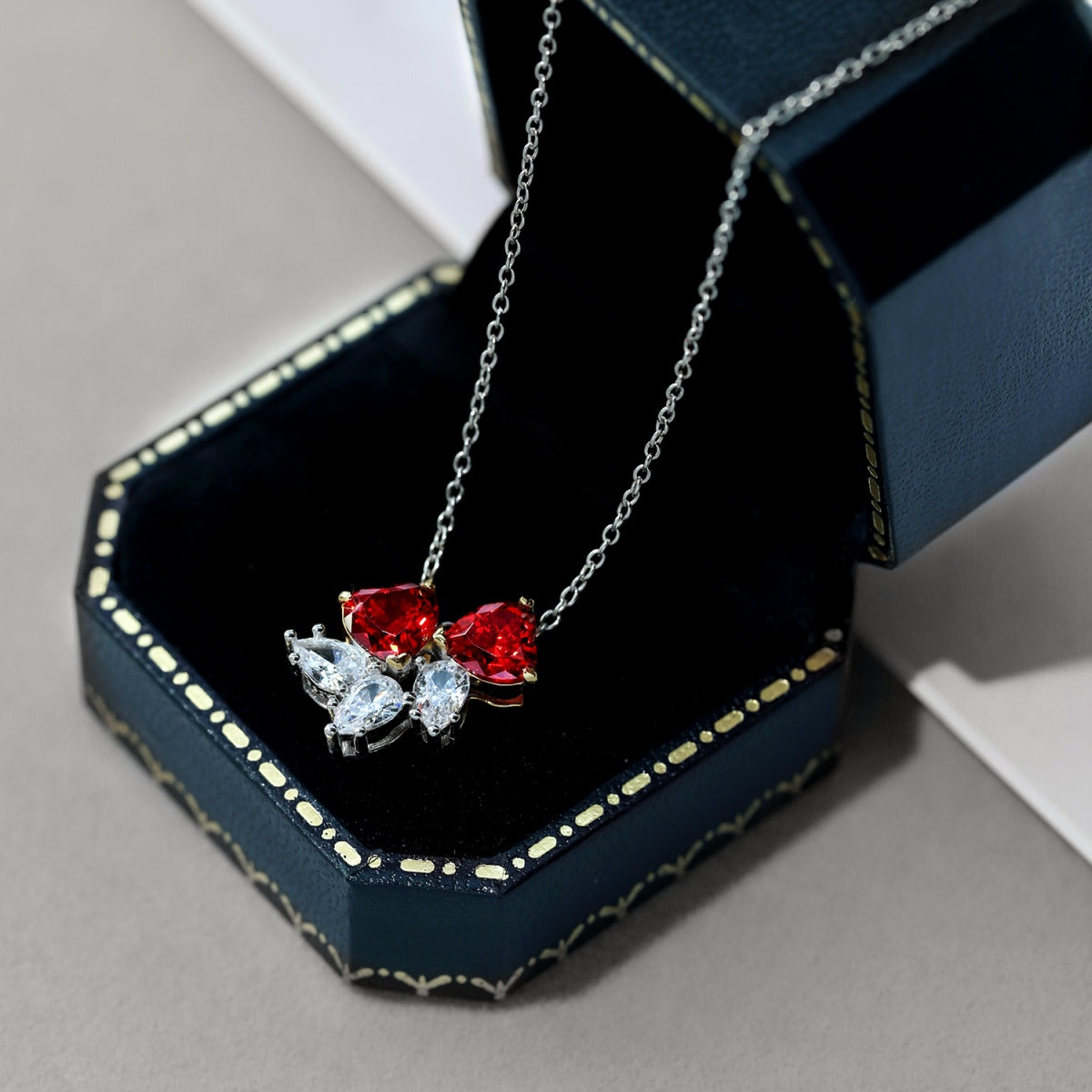 [Elite]Dainty Red Heart Necklace