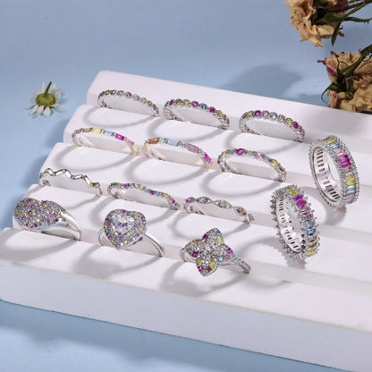 [Elite]Ornate Vibrant Round Cut Daily Ring