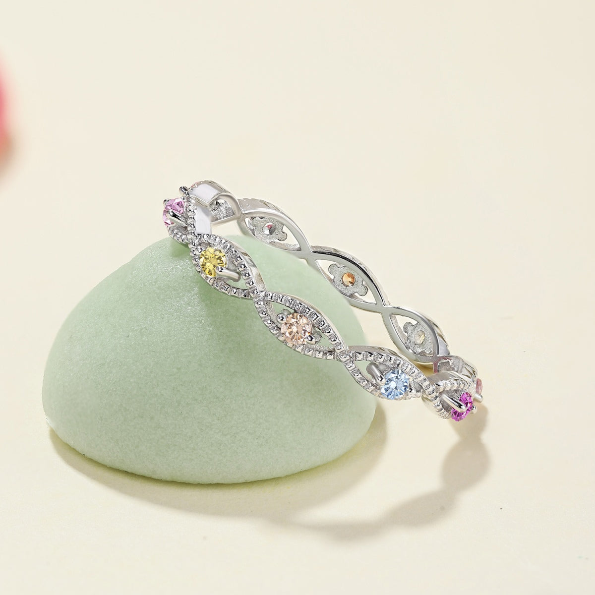 [Elite]Elegant Energetic Round Cut Daily Ring