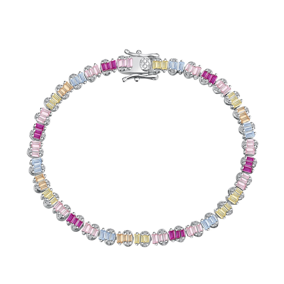 [Elite]Delicate Colorful Emerald Cut Party Bracelet