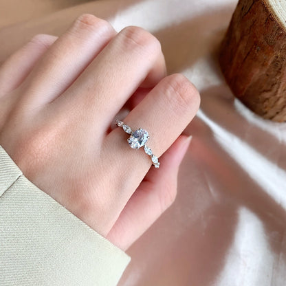 [Elite]0.75 Carat Luxurious Vibrant Elongated Cushion Cut Daily Ring