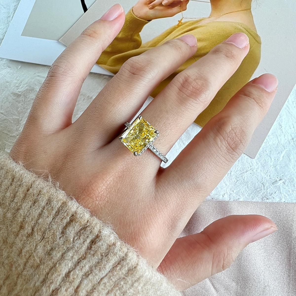 [Elite]4.0 Carat Luxurious Engagement Ring