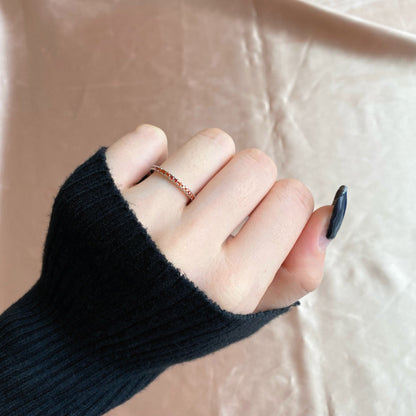 [Elite]Delicate Sparkling Round Cut Daily Ring