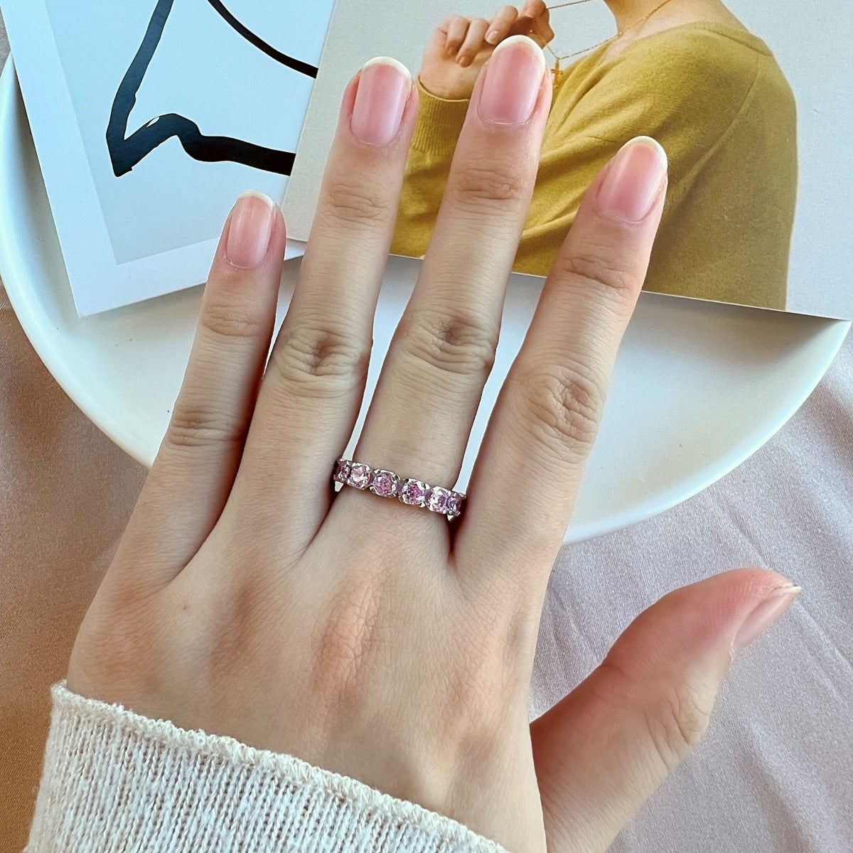 [Elite]Eternity Round Cut Tennis Ring