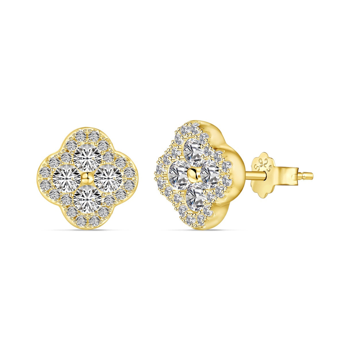 [Elite]Four-Leaf Clover Flower Shaped Earrings
