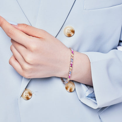 [Elite]Ornate Sparkling Multi Cut Party Bracelet
