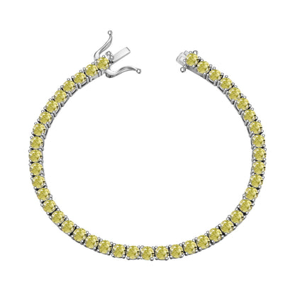 [Elite]Ornate Dazzling Round Cut Tennis Bracelet