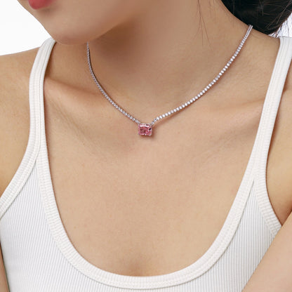 [Elite]4.0 Carat Elegant Radiant Cut Necklace