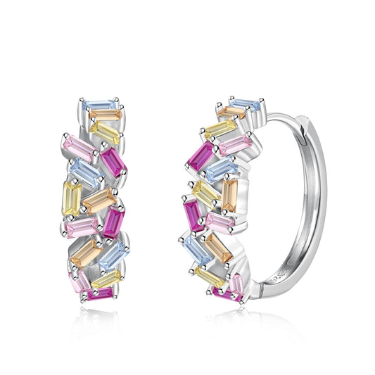 [Elite]Dazzling Colorful Emerald Cut Daily Earrings
