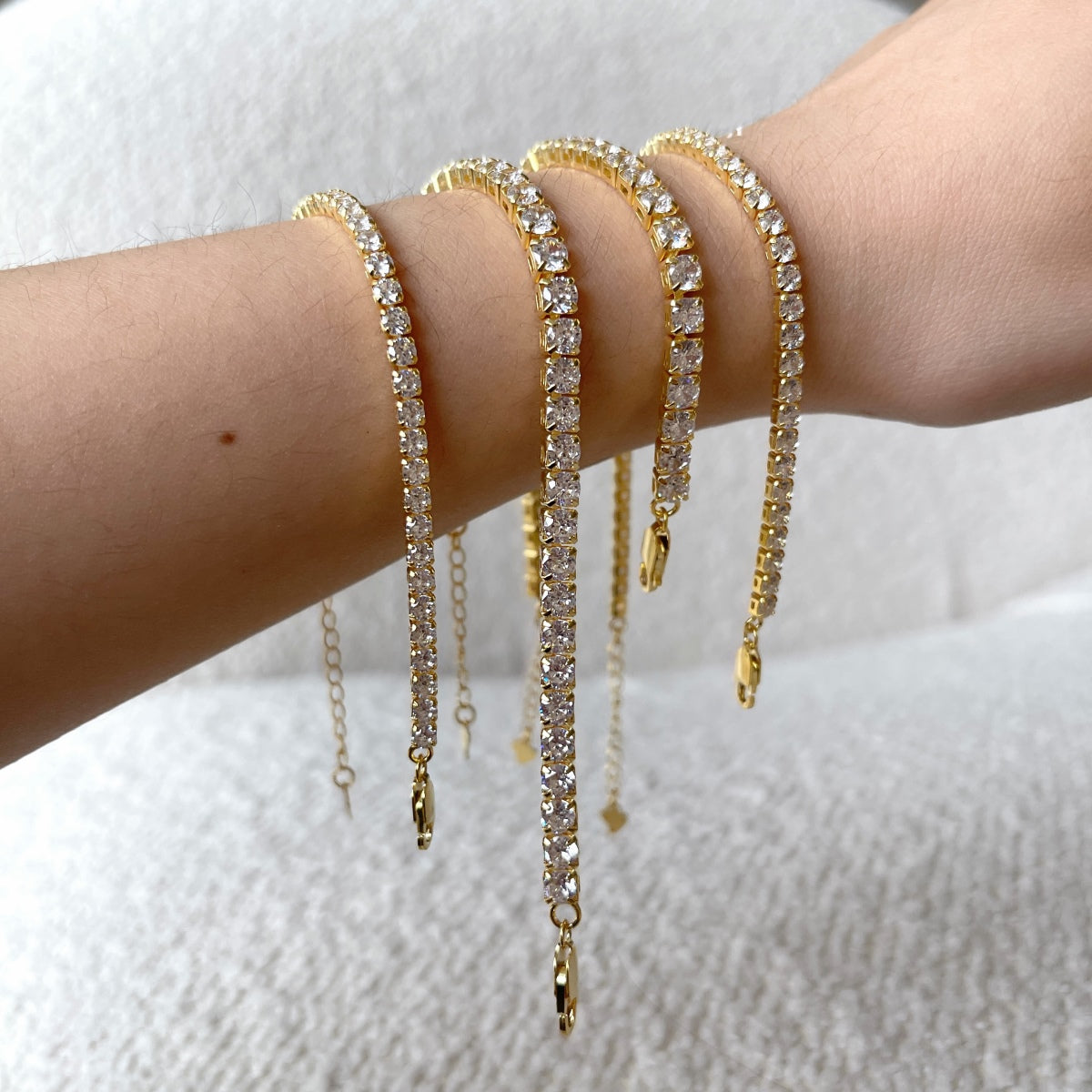 [Elite]Sparkling Radiant Princess Cut Tennis Bracelet