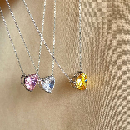 [Elite]6.0 carat Radiant Heart Shape Necklace