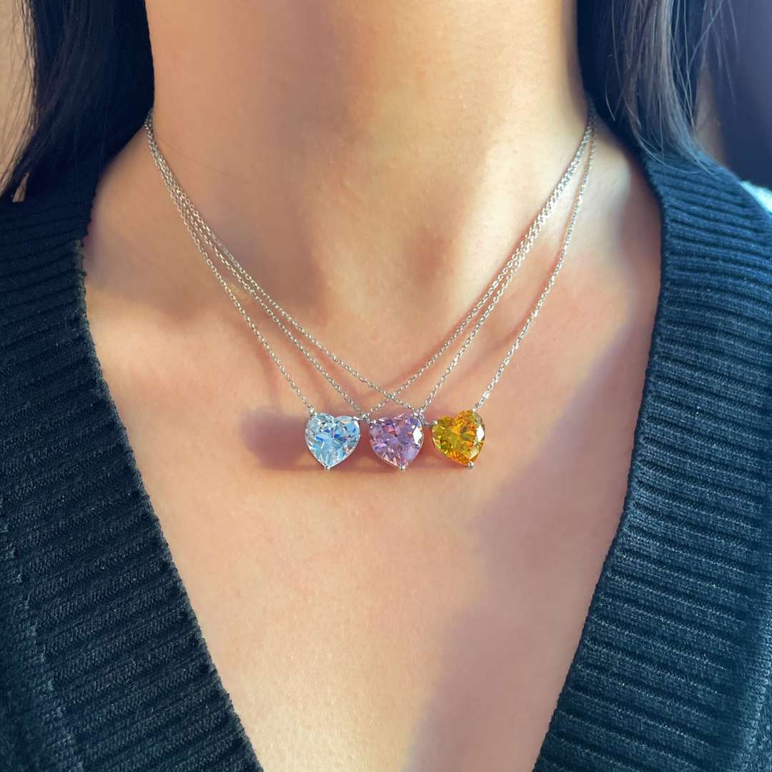 [Elite]6.0 carat Radiant Heart Shape Necklace