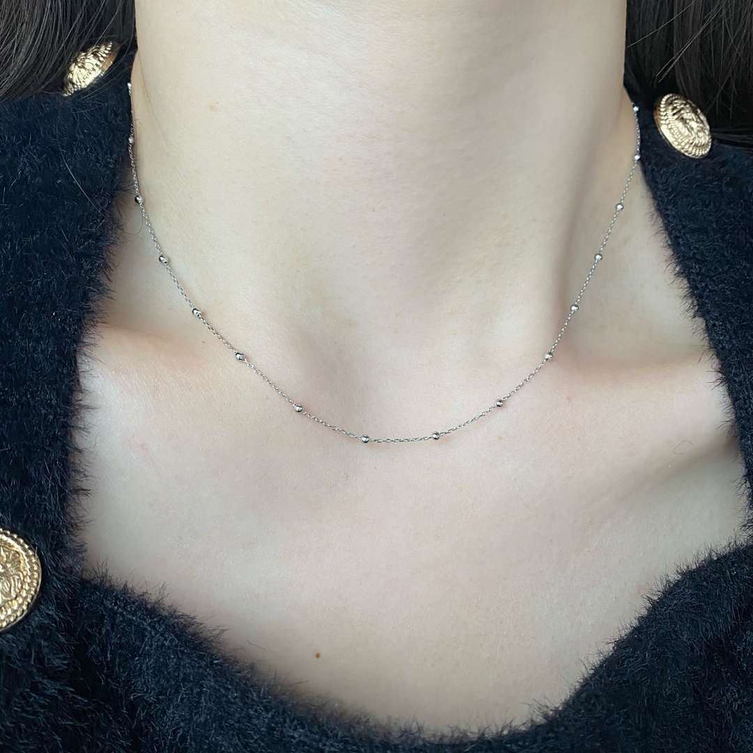 [Elite]Small Bead Clavicle Chain Simple Necklace