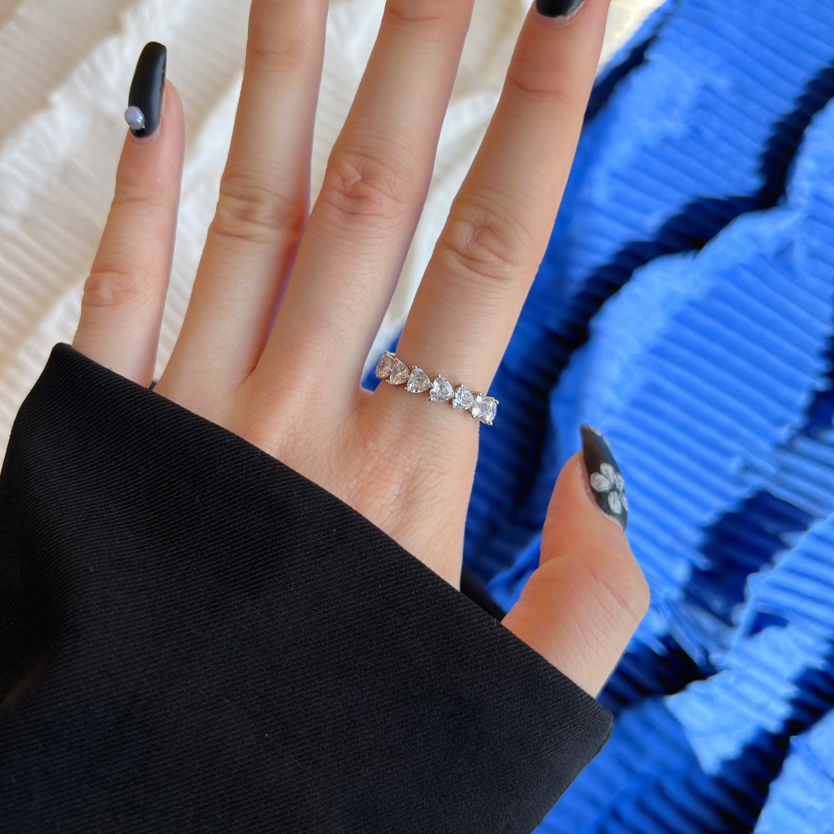 [Elite]0.25 Carat Radiant Romance Heart Cut Lover Ring