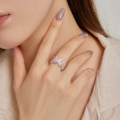 [Elite]Luxurious Colorful Radiant Cut Daily Ring