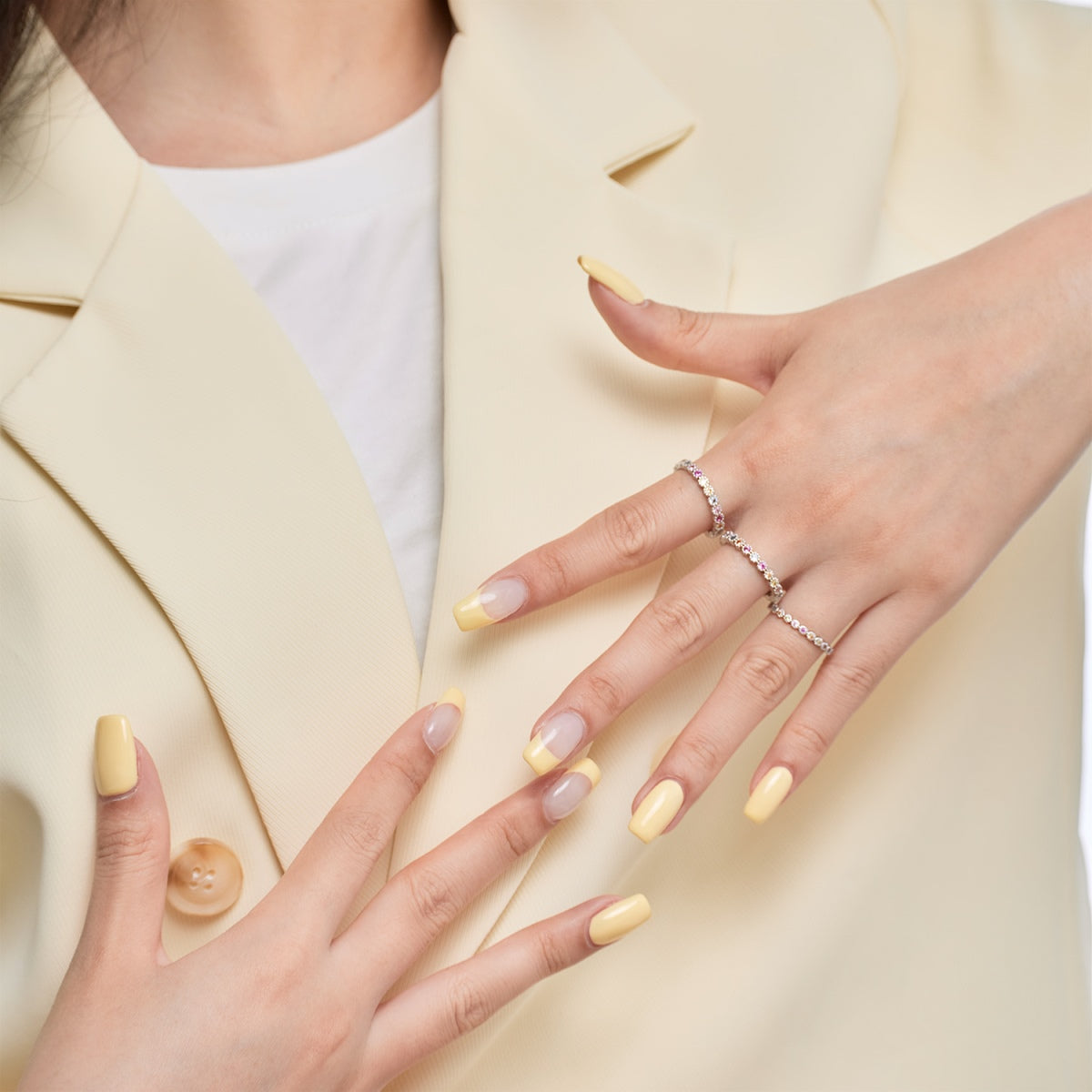 [Elite]Dazzling Lustrous Round Cut Tennis Ring