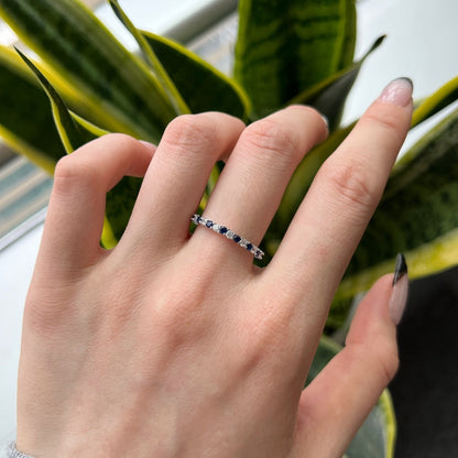 [Elite]Exquisite Colorful Round Cut Tennis Ring