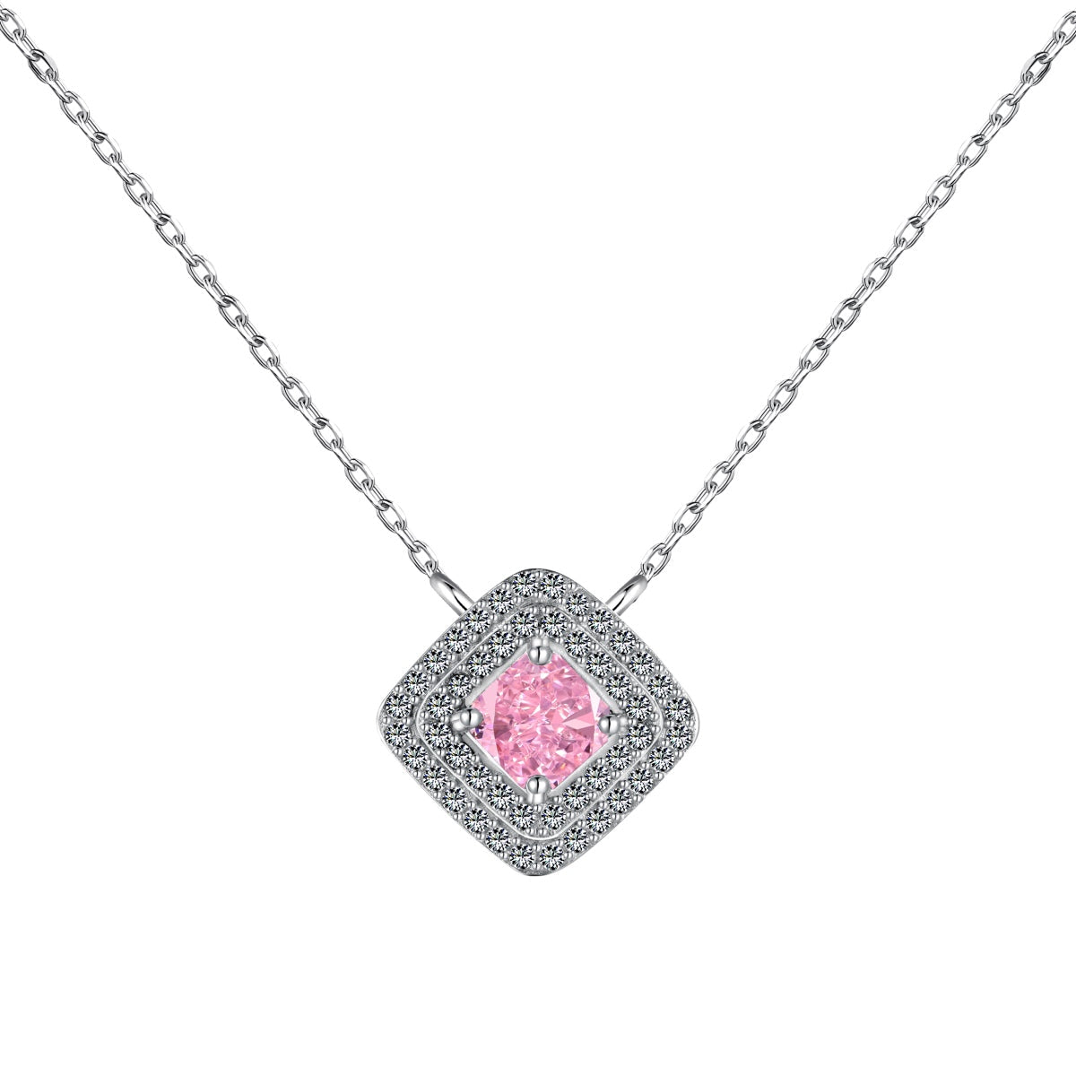 [Elite]Sparkling Asscher Cut Necklace