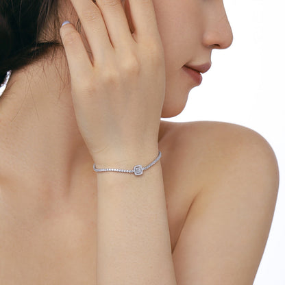 [Elite]Luxurious Dazzling Square Shape Banquet Bracelet